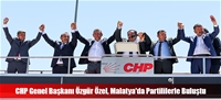 CHP Genel Bakan zgr zel, Malatya'da Partililerle Bulutu