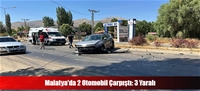 Malatya'da 2 Otomobil arpt: 3 Yaral