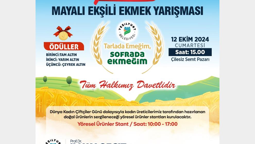 Yeşilyurt'ta Ekşili Ekmek Yarışması Düzenlenecek