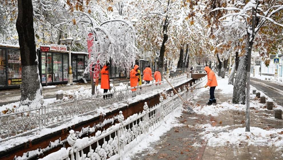 Battalgazi Belediyesi kış mesaisinde