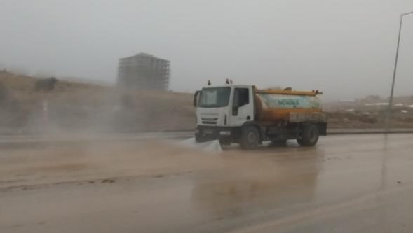 Battalgazi'de cadde ve sokaklar temizleniyor