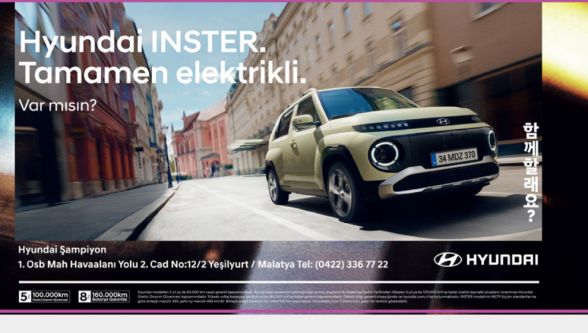 Hyundaı İnster Tamamen Elektrikli