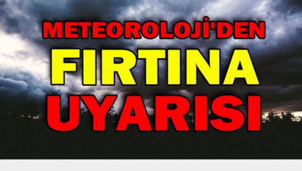 Meteorolojiden  Pazartesine  Uyarı..