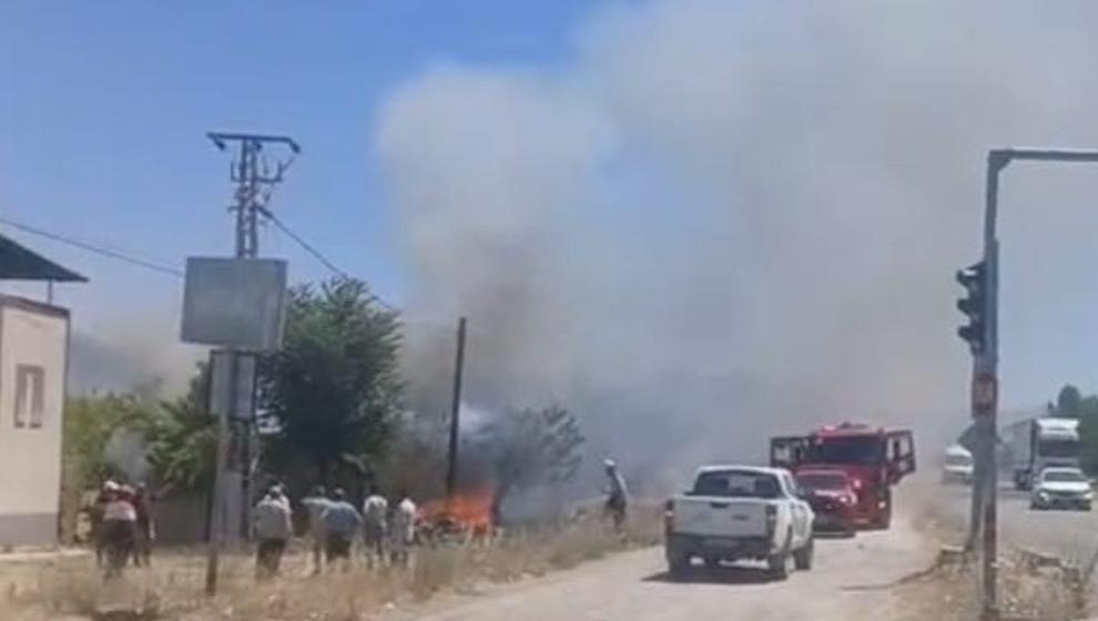 Yeşilyurt’ta  Bahçe Yangını