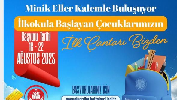 Battalgazi Belediyesi'nden Ailelere Kırtasiye Desteği.
