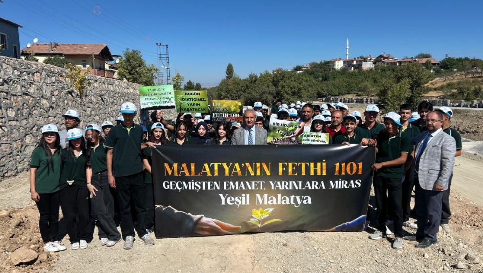 Malatya’nın Fethi’nin Yıl Dönümünde, 1101 fidan toprakla buluşturuldu