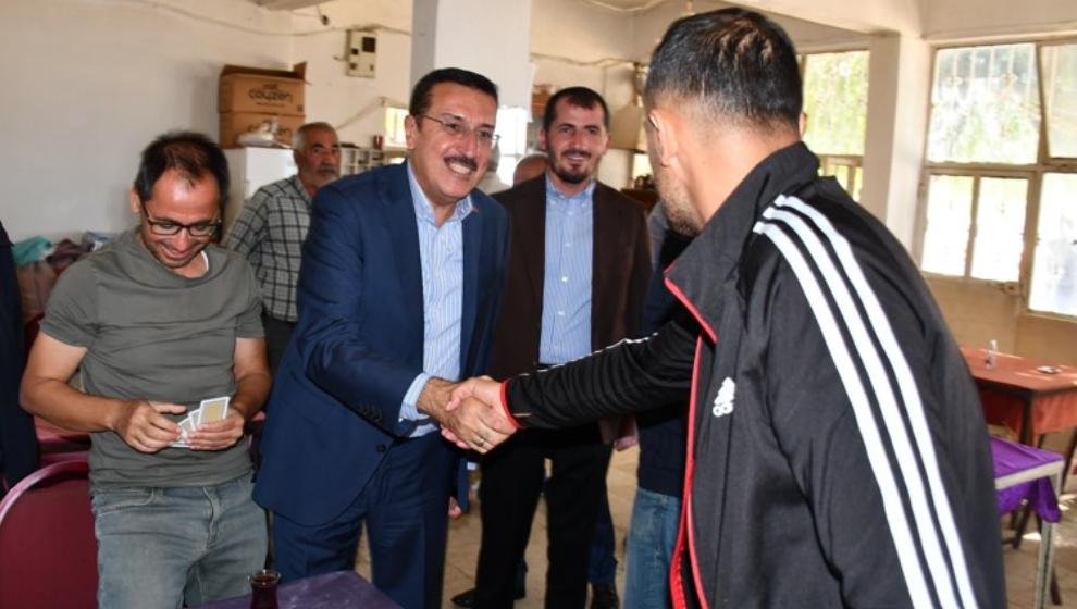 Tüfenkci, Doğanşehir'de Muhtarları  Dinledi..