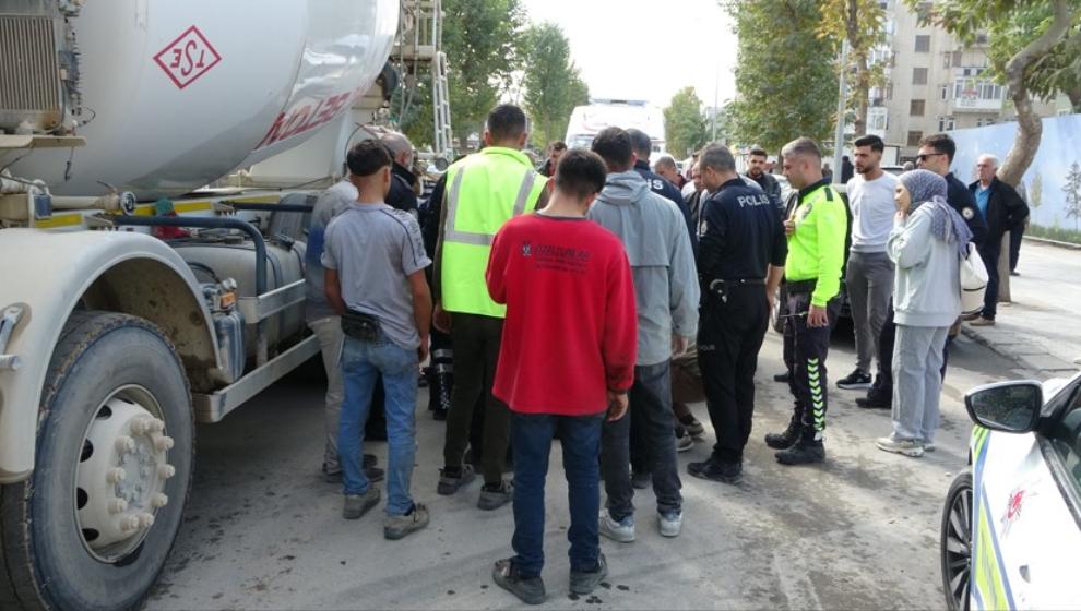 Beton  Mikserinin Çarptığı Şahıs Yaralandı.