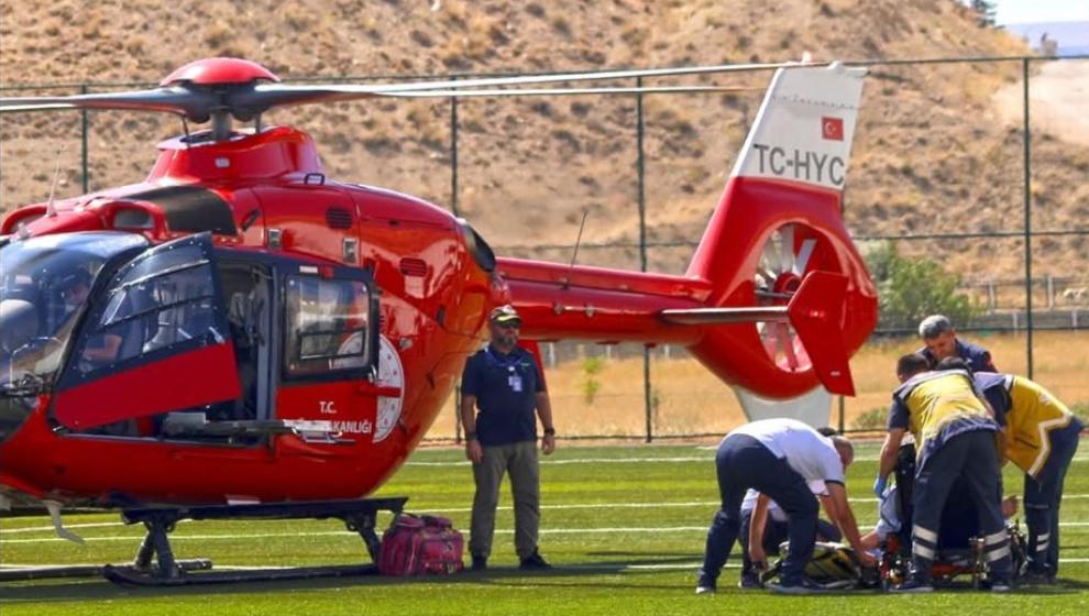 Hava Ambulansı Darende den Havalandı