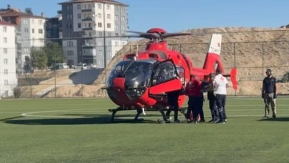Beyin kanaması Geçirdi  İmdadına Ambulans Helikopter Yetişti.