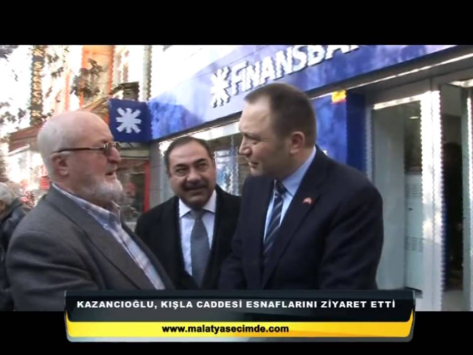 KAZANCIOĞLU, KIŞLA CADDESİ ESNAFLARINI ZİYARET ETTİ