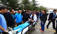 Hastanede yangın tatbikatı
