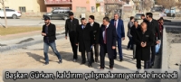 Başkan Gürkan, kaldırım çalışmalarını yerinde inceledi