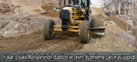 Yukarı Çolaklı Mahallesinde stabilize ve çevre düzenleme çalışması yapıldı