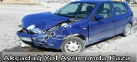 Akçadağ Yol Ayrımında Kaza