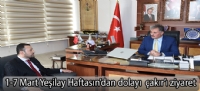 1-7 Mart Yeşilay Haftasın'dan  dolayı çakır'ı ziyaret ettiler.