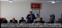 Bizim rejimle, bayrakla ve laiklikle bir sorunumuz yok