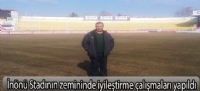İnönü Stadının zemininde iyileştirme çalışmaları yapıldı