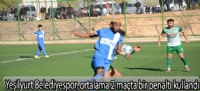 Yeşilyurt Belediyespor, ortalama 2 maçta bir penaltı kullandı