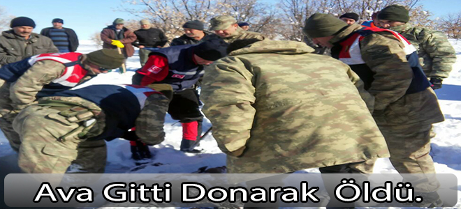 Malatya’da ava giden kişi donarak öldü