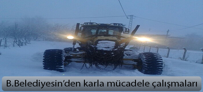 Büyükşehir’den karla mücadele çalışmaları