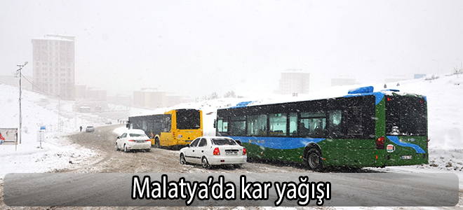 Malatya’da kar yağışı