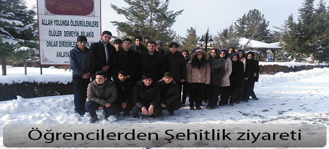 Öğrencilerden Şehitlik ziyareti