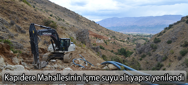Kapıdere Mahallesinin içme suyu alt yapısı yenilendi
