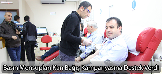 Basın Mensupları Kan Bağış Kampanyasına Destek Verdi