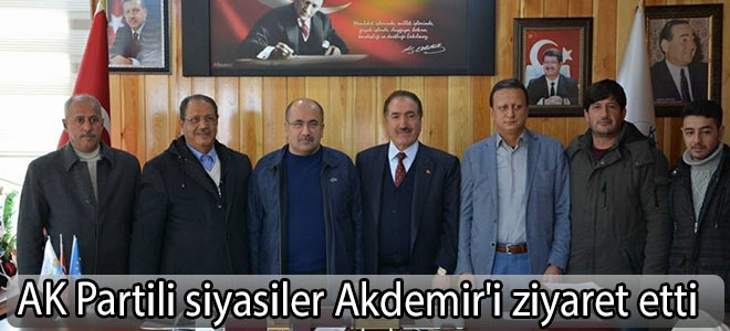 AK Partili siyasiler Akdemir'i ziyaret etti