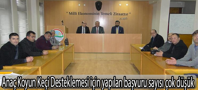 Anaç Koyun Keçi Desteklemesi’ ile ilgili bilgilendirme toplantısı yapıldı