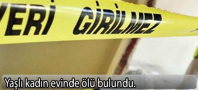 Yaşlı kadın evinde ölü bulundu