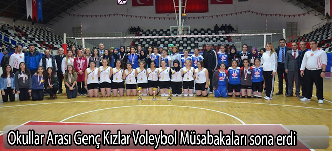 Okullar Arası Genç Kızlar Voleybol Müsabakaları sona erdi