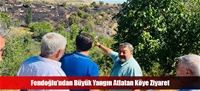 Fendoğlu'ndan Büyük Yangın Atlatan Köye Ziyaret