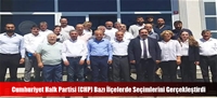 Cumhuriyet Halk Partisi (CHP) Bazı İlçelerde Seçimlerini Gerçekleştirdi