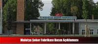 Malatya Şeker Fabrikası Basın Açıklaması