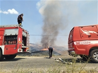 Malatya'da Anız ve Bahçe Yangınları