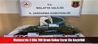 Malatya'da 3 Kilo 700 Gram Kubar Esrar Ele Geçirildi