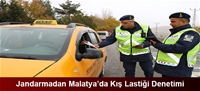 Jandarmadan Malatya'da Kış Lastiği Denetimi