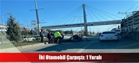 İki Otomobil Çarpıştı: 1 Yaralı