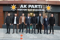 Batalgazi Belediye Başkan Aday Adayı Okyay, AK Parti Yeşilyurt İlçe Teşkilatını Ziyaret Etti