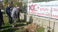 Battalgazi Devlet Hastanesi'nde 100. Yıl Fidan Dikimi Gerçekleştirildi