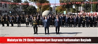 Malatya'da 29 Ekim Cumhuriyet Bayramı Kutlamaları Başladı