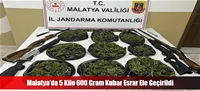 Malatya'da 5 Kilo 600 Gram Kubar Esrar Ele Geçirildi