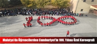 Malatya'da Öğrencilerden Cumhuriyet'in 100. Yılına Özel Koreografi