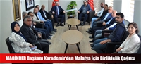 MAGİNDER Başkanı Karademir'den Malatya İçin Birliktelik Çağrısı