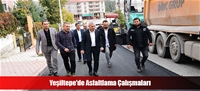 Yeşiltepe'de Asfaltlama Çalışmaları