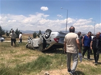 Hurdaya Dönen Araçtan Sağ Çıktı