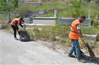 Battalgazi'deki Mezarlıklarda Bakım Çalışması