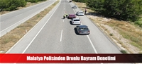 Malatya Polisinden Dronlu Bayram Denetimi